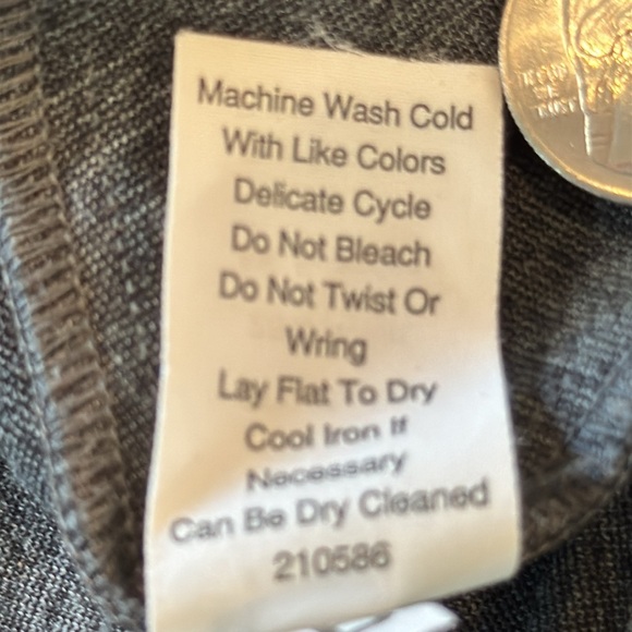 CAbi 552 Over The Moon Charcoal Gray Ponte Bustier Peplum Top Size 6 - Picture 11 of 15